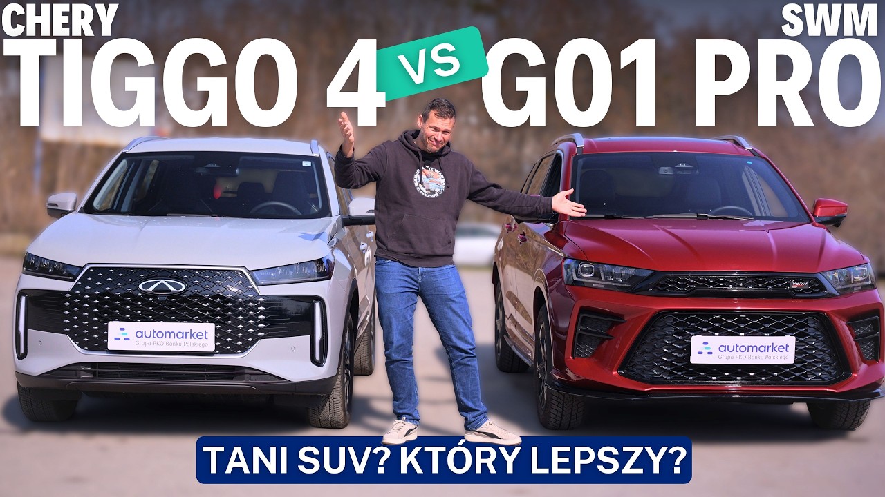 Chery Tiggo 4 HEV vs SWM G01 Pro - Kt&oacute;ry tani chiński SUV jest lepszy?