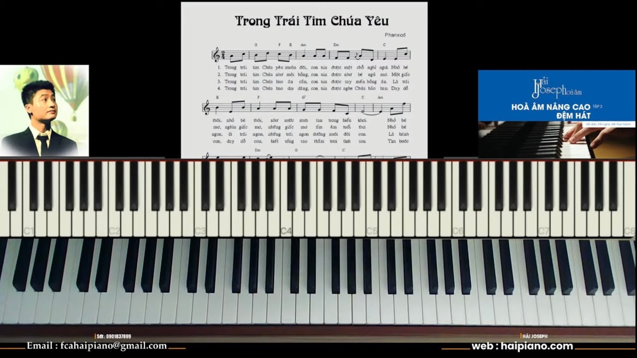 [Piano] TRONG TRÁI TIM CHÚA | Phanxico | Hướng dẫn hòa âm nâng cao đệm hát thánh ca | Hải Joseph |