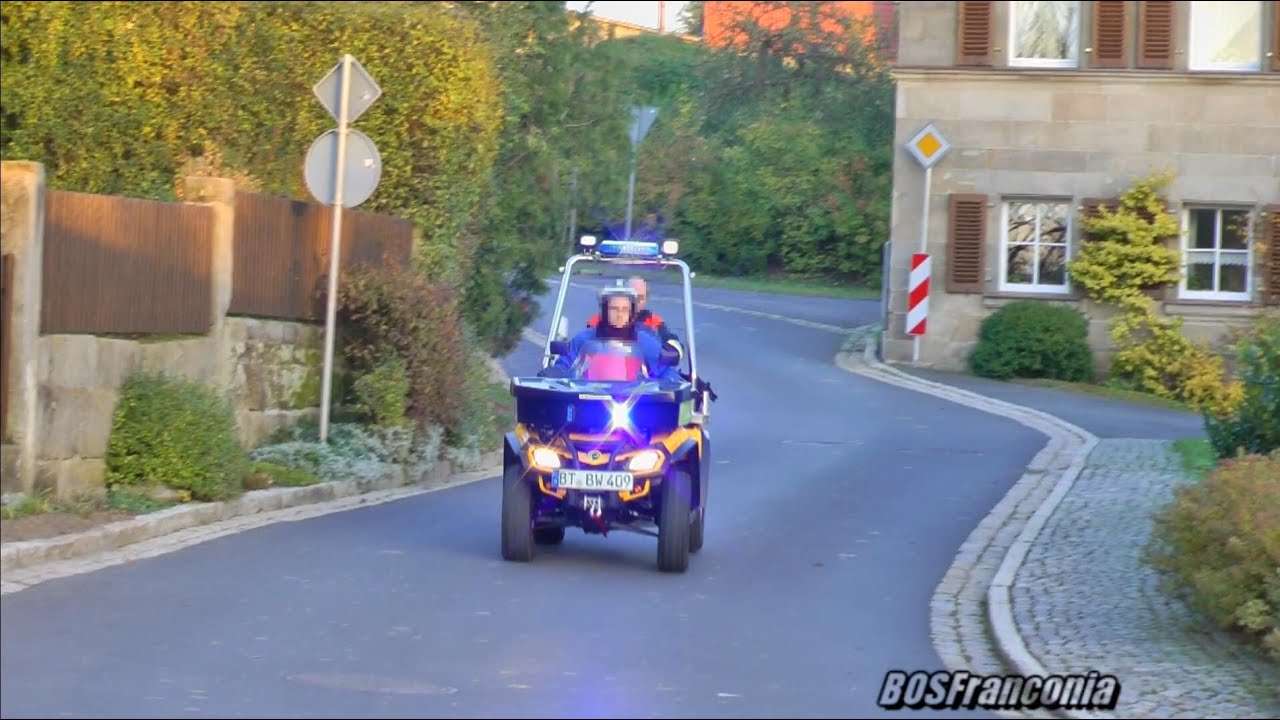 2x VW Amarok + 2x Quad Bergwacht Mehlmeisel + Bayreuth auf Einsatzfahrt