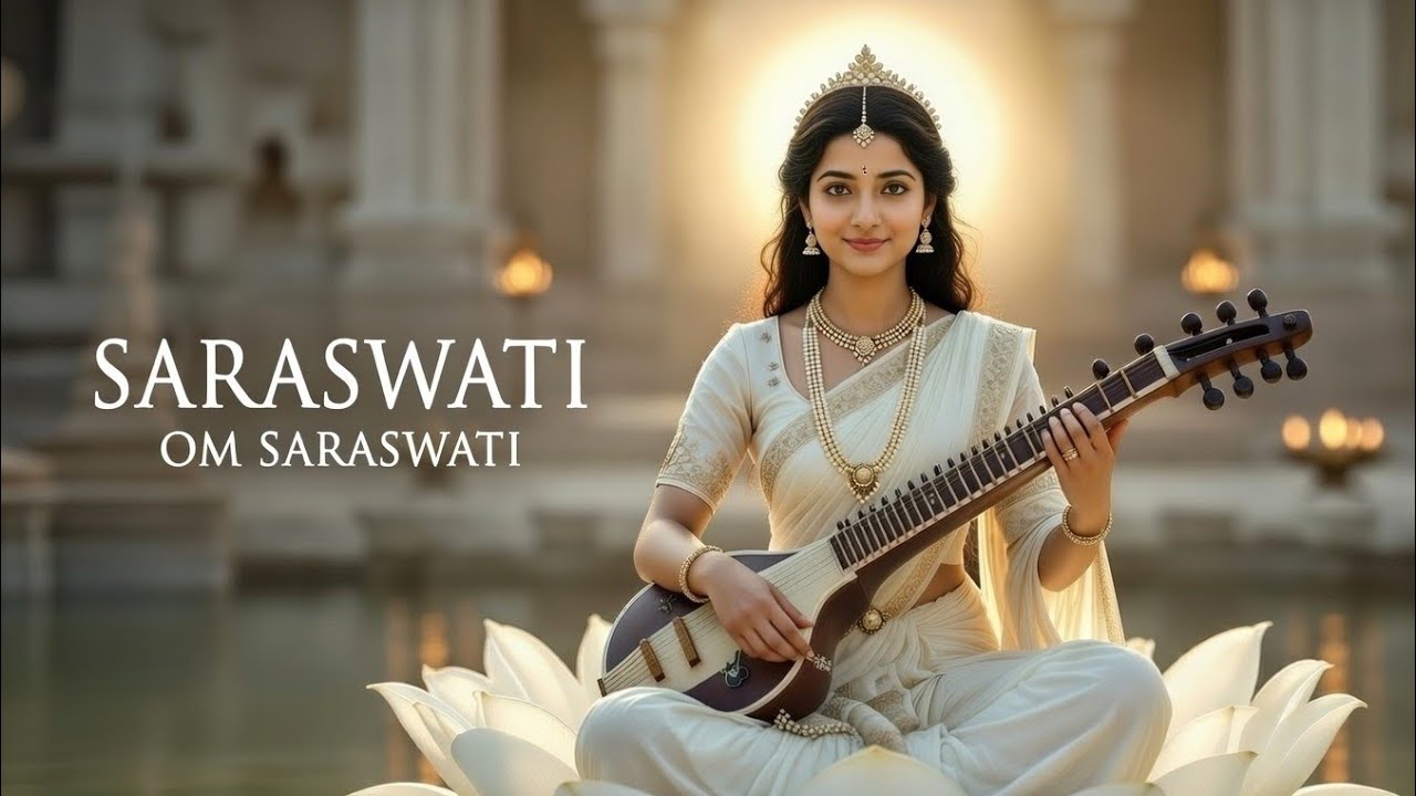 OM SARASWATI 🕉️ | Divine Saraswati Puja Song | Sanskrit Devotional | Study & Wisdom Music