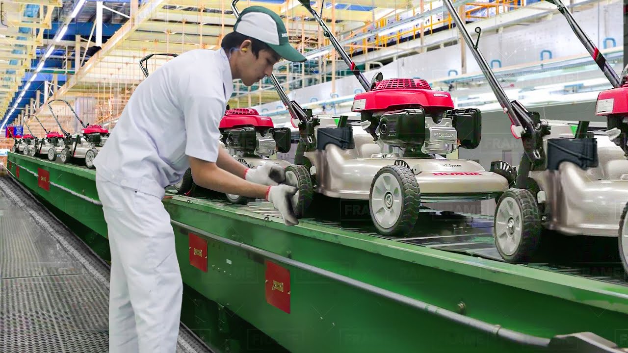 Process of Making Powerful Japanese Honda Lawn Mower - Production Line Factory