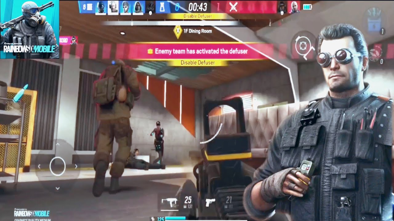 Rainbow six mobile global lunch (ios,android)R6m gameplay 