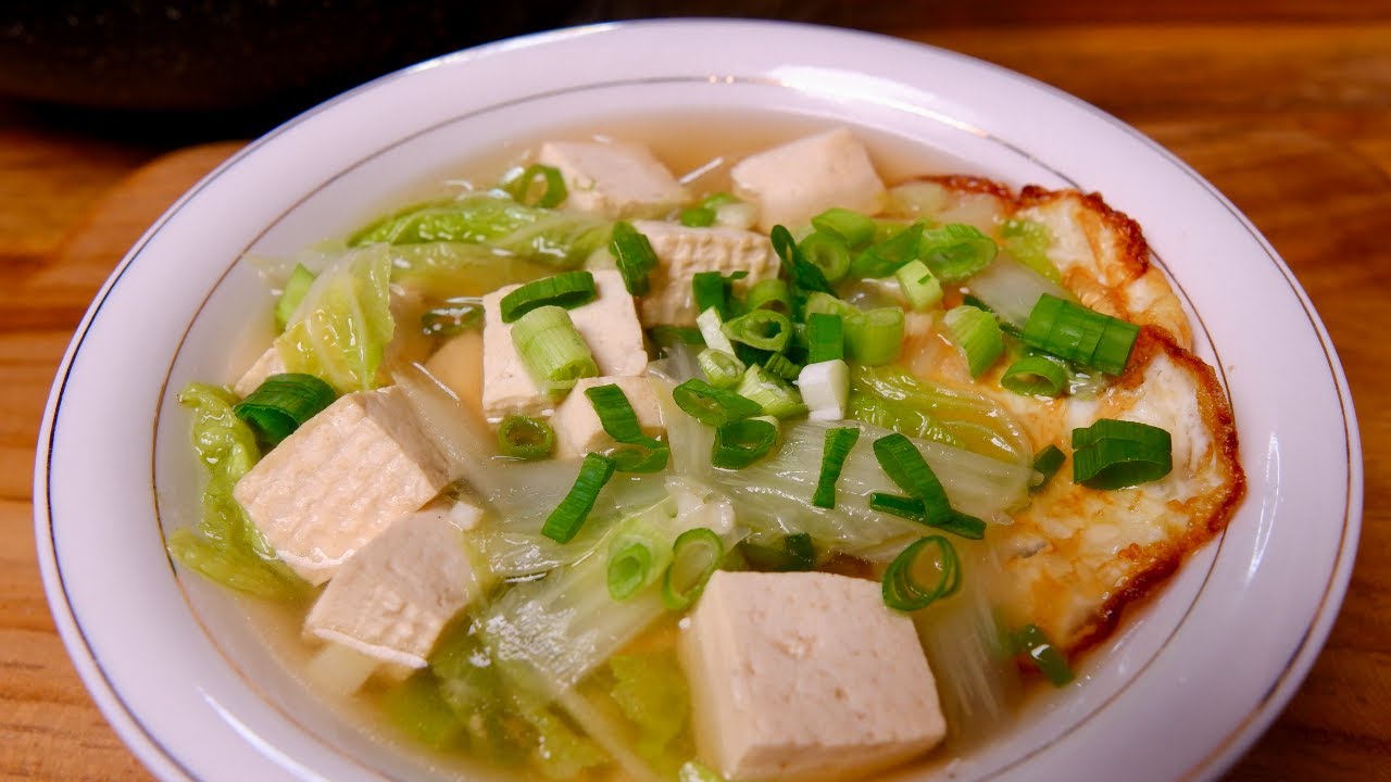 Рецепты супа тофу с пекинской капустой :: просто, но очень вкусно и освежающе :: Вкусная еда