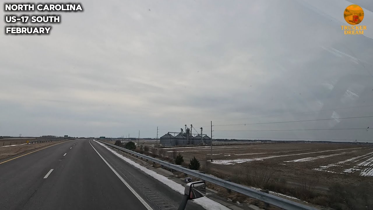 Chesapeake, VA → North Carolina | US-17 South | Rainy Ambient Drive