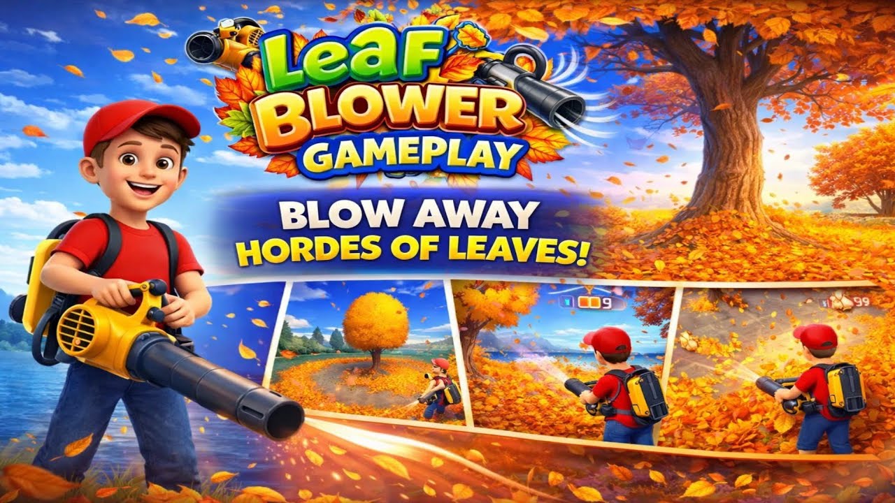 Leaf Blower 3D &ndash; Gameplay Walkthrough | Relaxing Idle Money Collecting Game (Android)