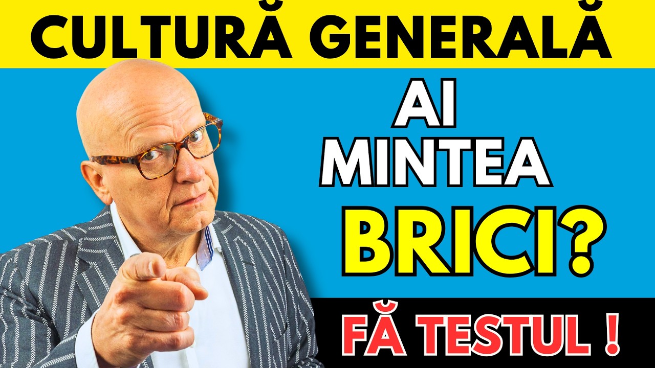 ✅ 50 de întrebări –  Doar cei cu mintea ageră ajung până la finalul testului! #culturagenerala #quiz