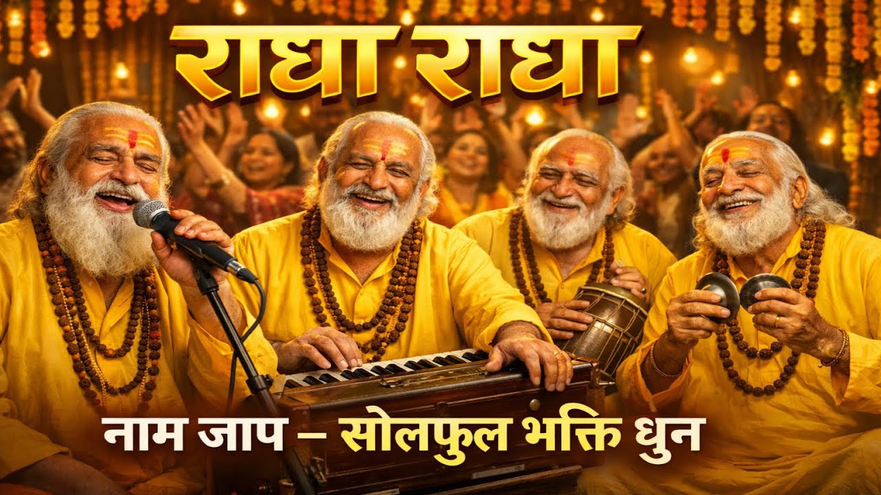 राधा राधा नाम जप | Soulful Radha Naam Sankirtan Peaceful Bhakti Dhun | Non Stop Radha Radha Chanting