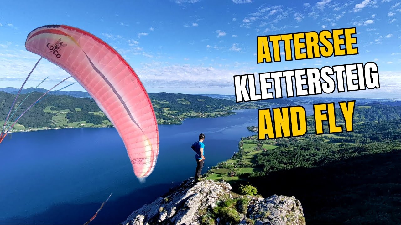 Climb and Fly Dachsteinblick via Mahdlgupf und Attersee Klettersteig