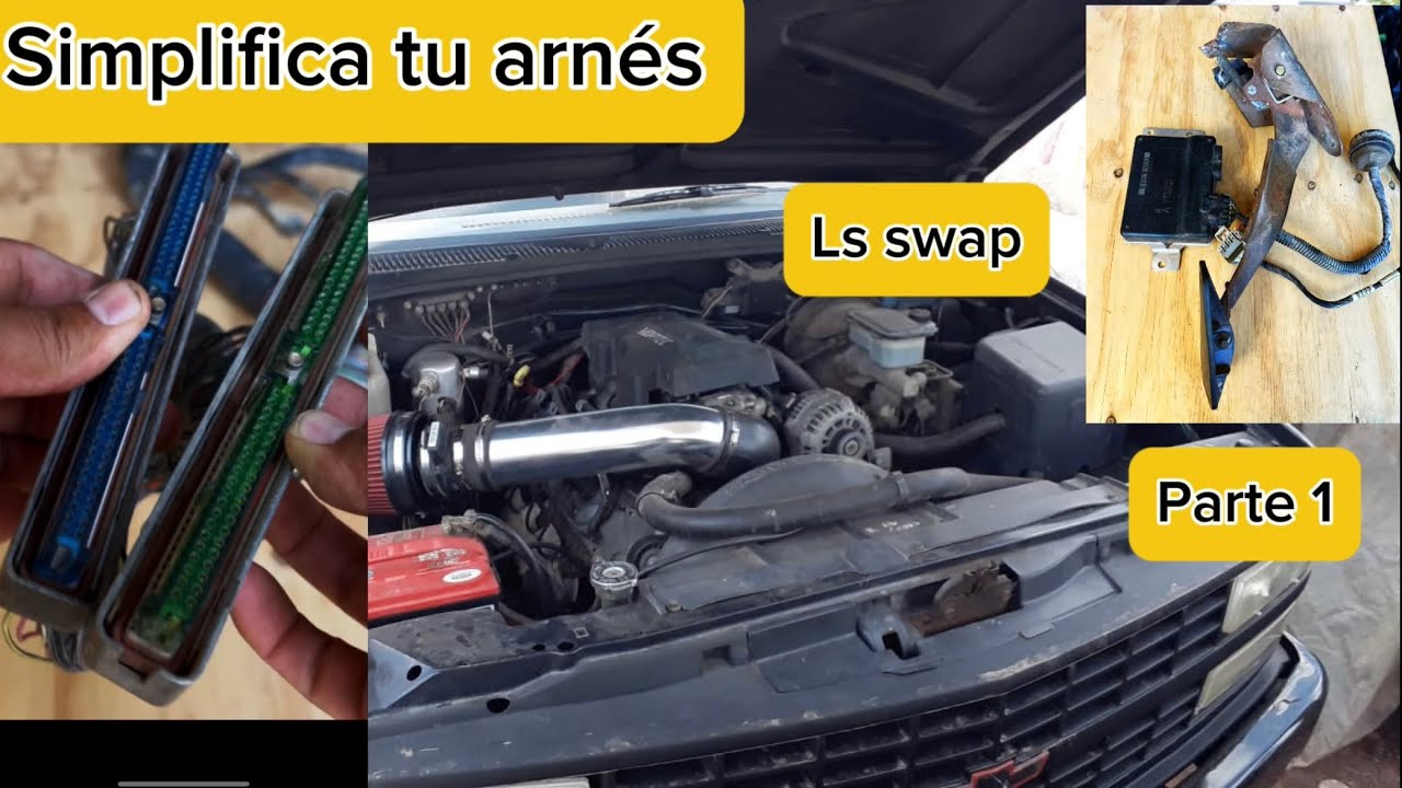 Simplificación de arnés para LS Swap, conector azul y verde parte 1#pinout #lsswap ￼