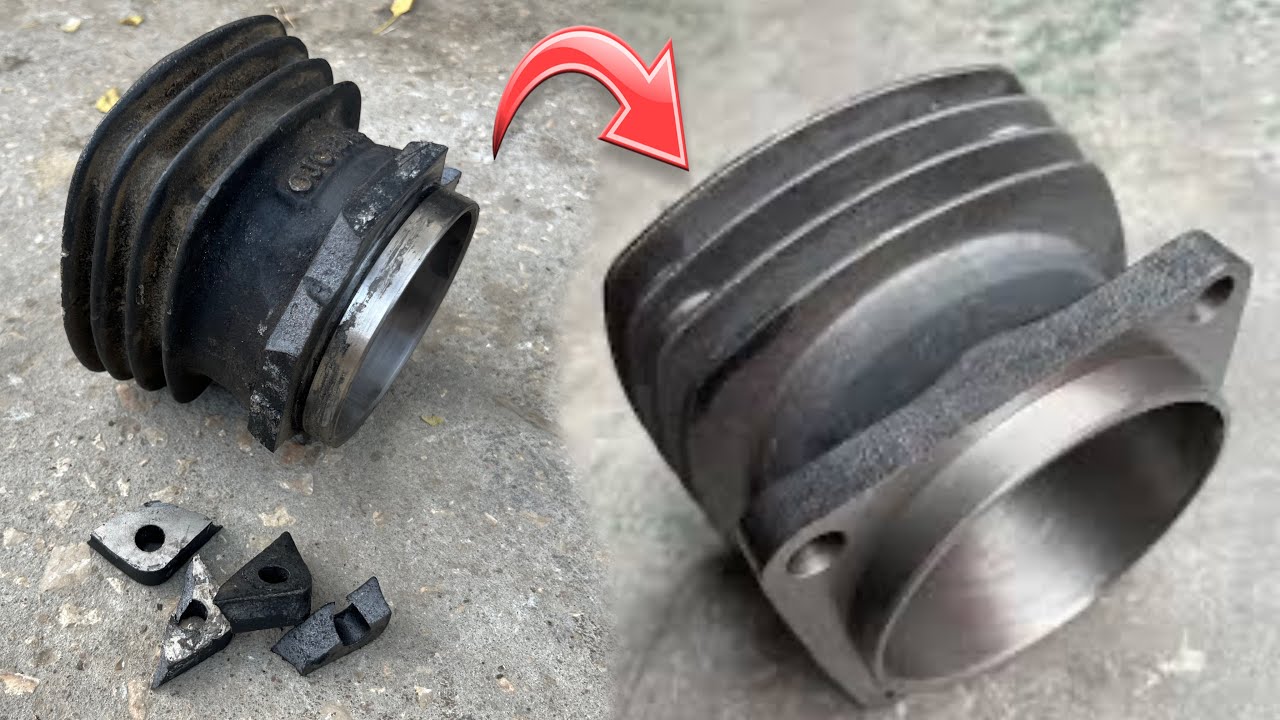 “Compressor Cylinder Restoration | Damaged Cylinder Rebuilt to Original Condition!”