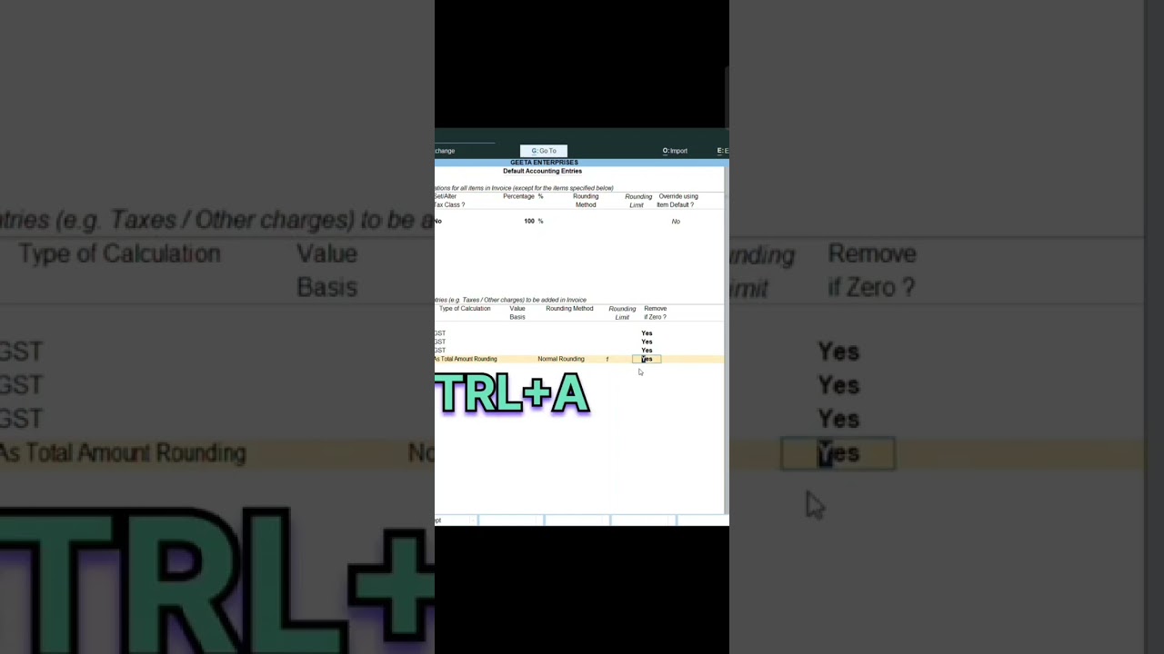 GST automatic कैसे लाएं in Tally Prime?how to set automatic Gst in tally #shorts #tally