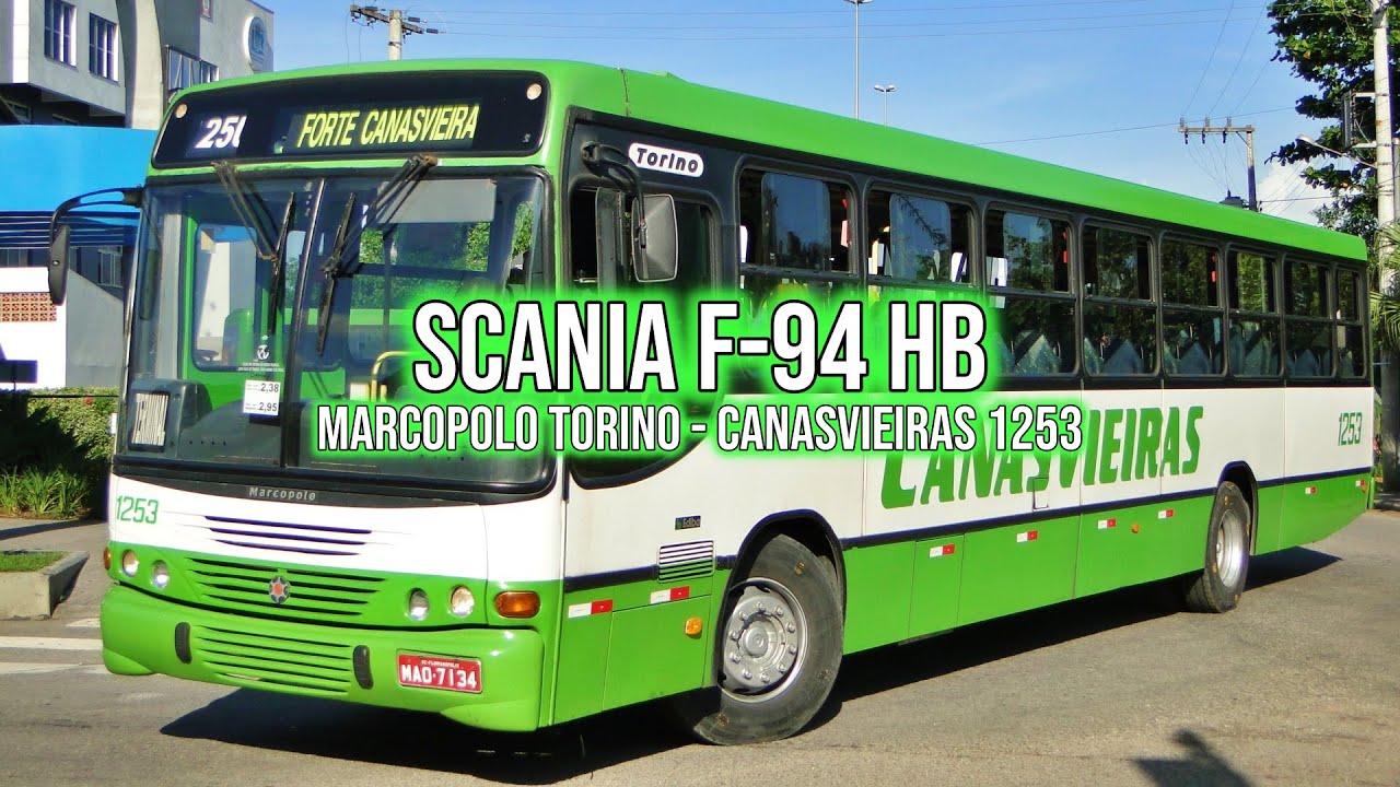 Scania F-94 subindo morro (som do motor)