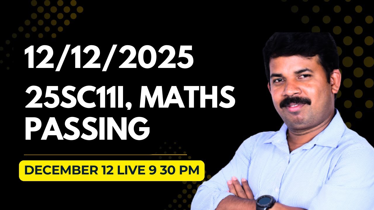 C25 New maths passing package live