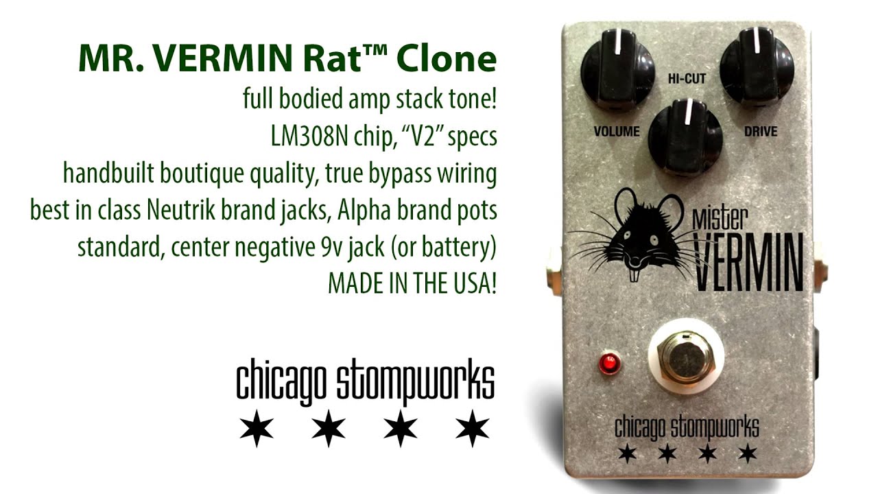 Chicago Stompworks - 2015 Guitar Pedal Lineup
