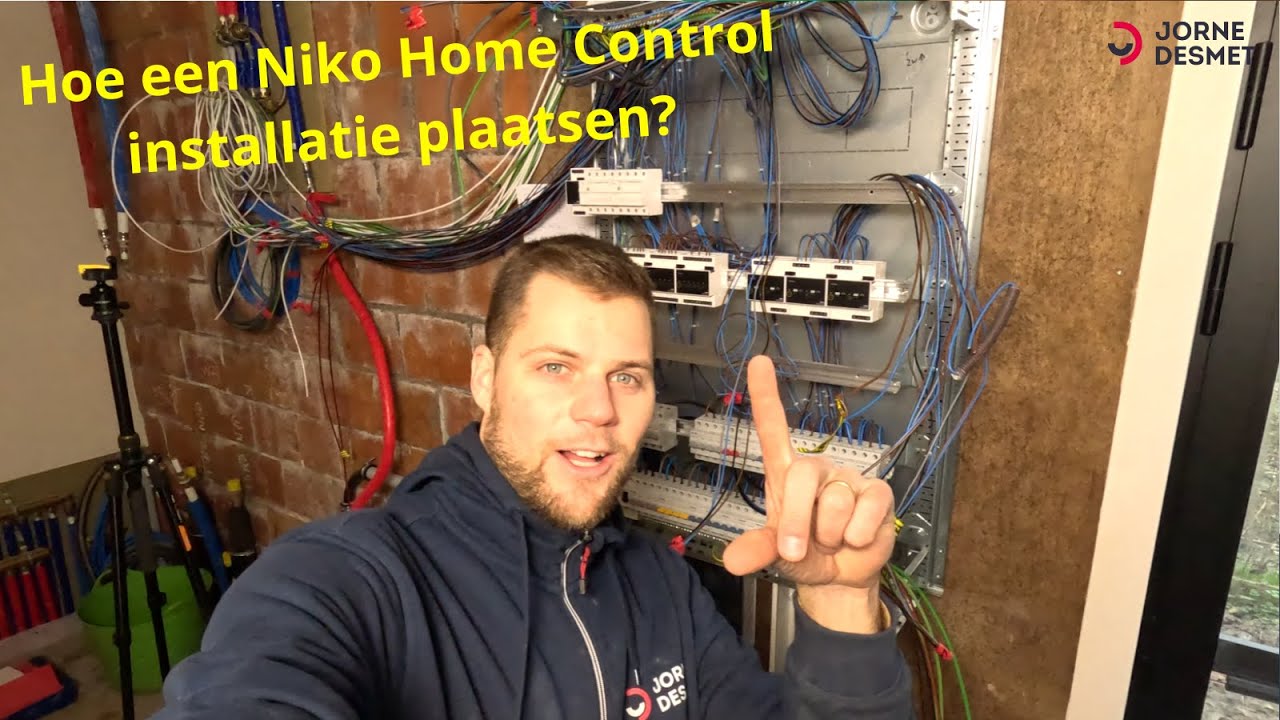 👉Hoe een Niko Home Control installatie plaatsen in een woning? Bekabeling drukknoppen + verlichting