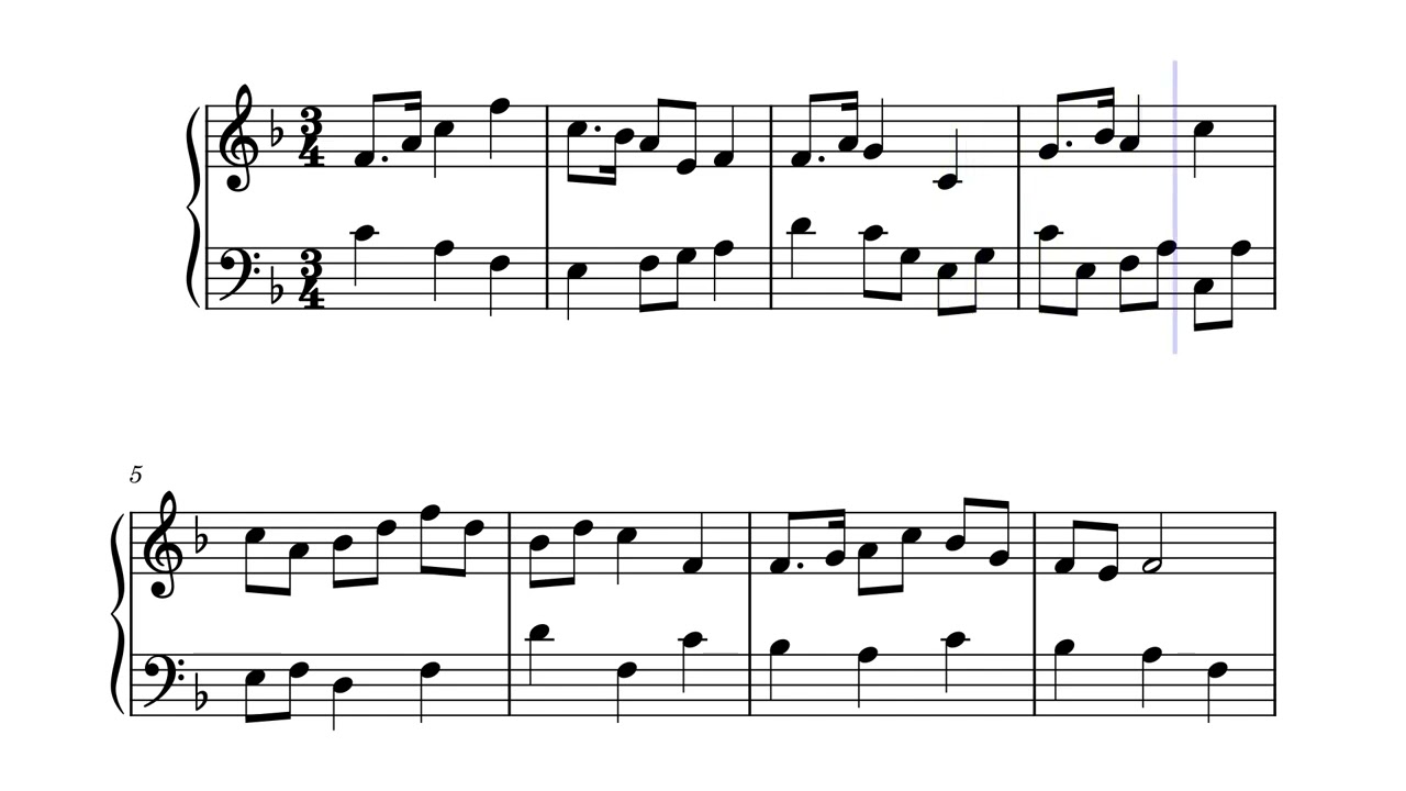 Minuet in F major by Pieter Vandaele