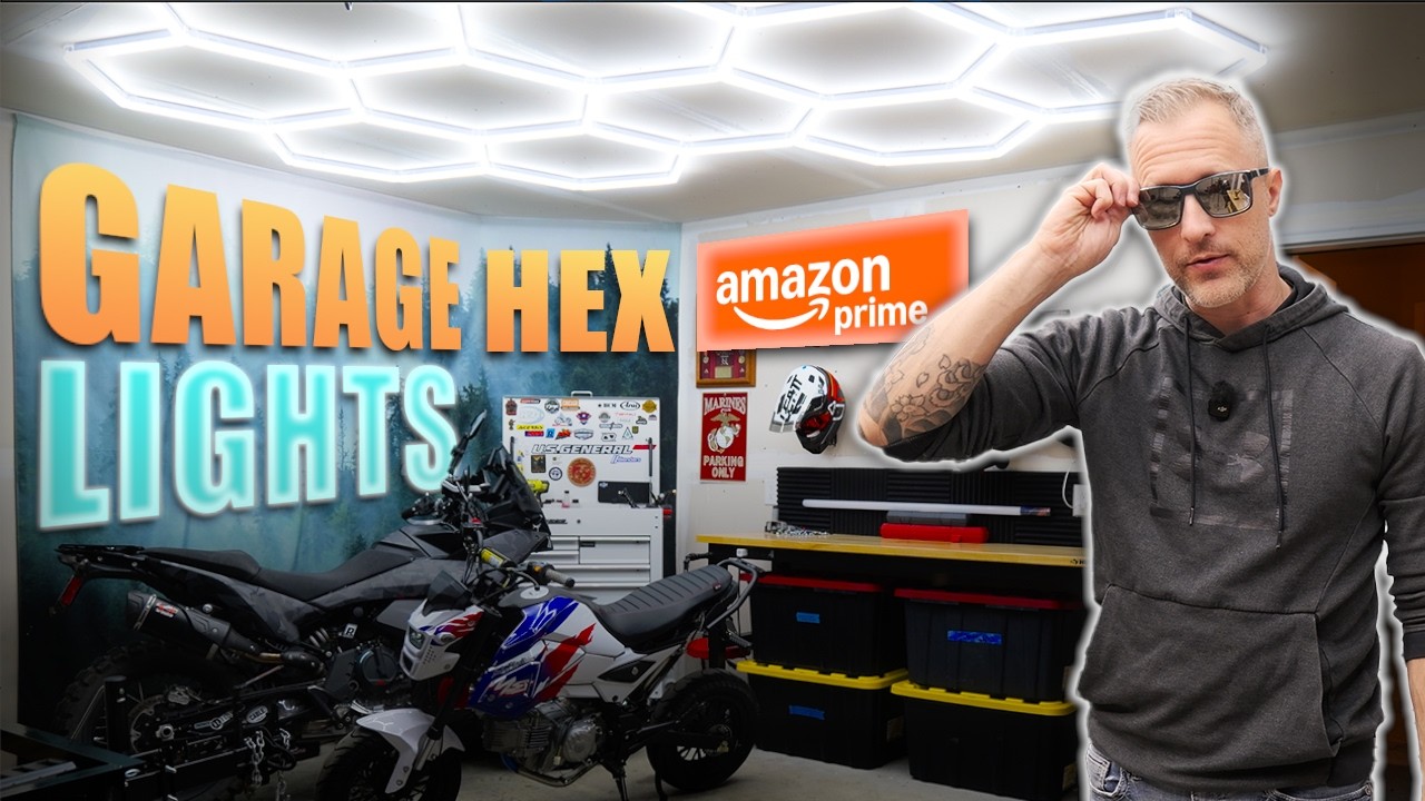 Cheap Hexagon Garage Light Kit From Amazon = Total Transformation
