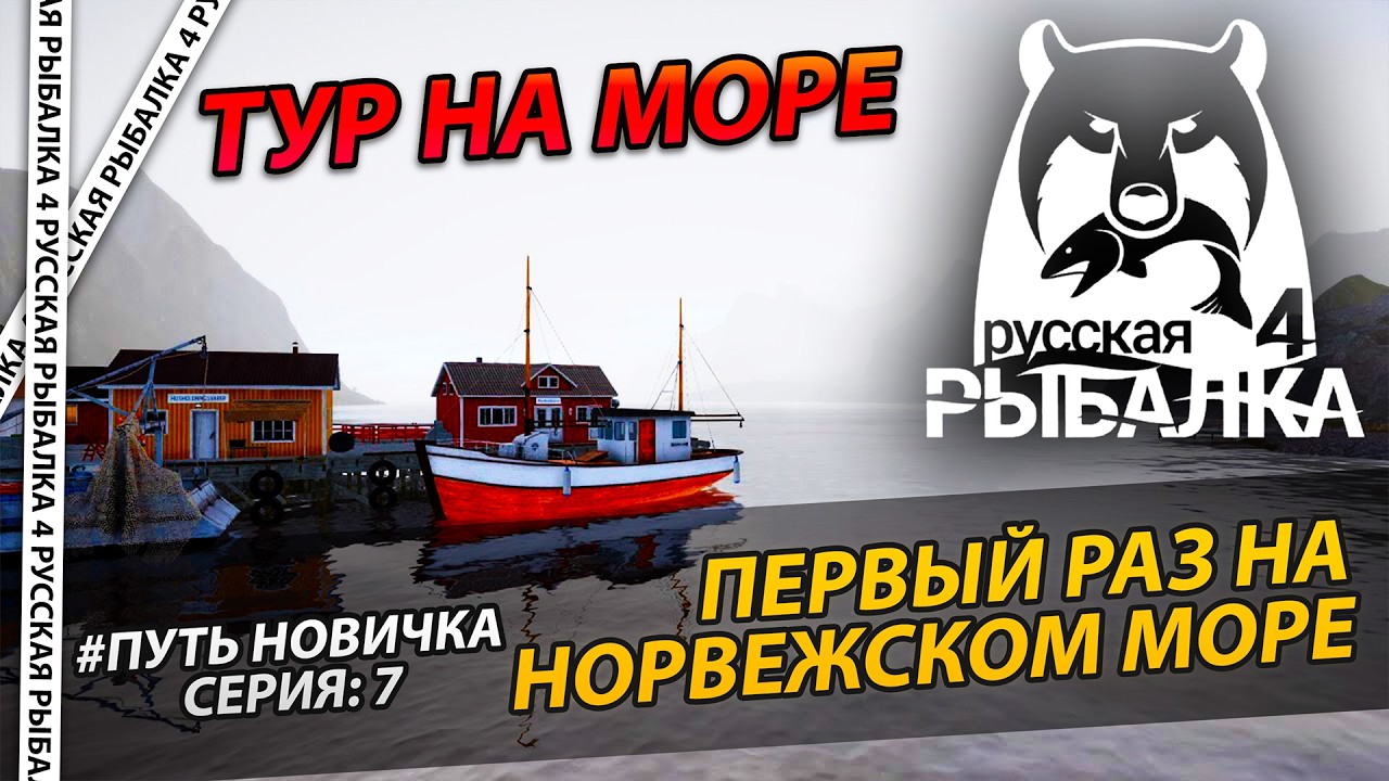 Первый тур на Норвежское море | Русская рыбалка 4 | Russian Fishing 4 | Путь новичка №7  #рр4стрим