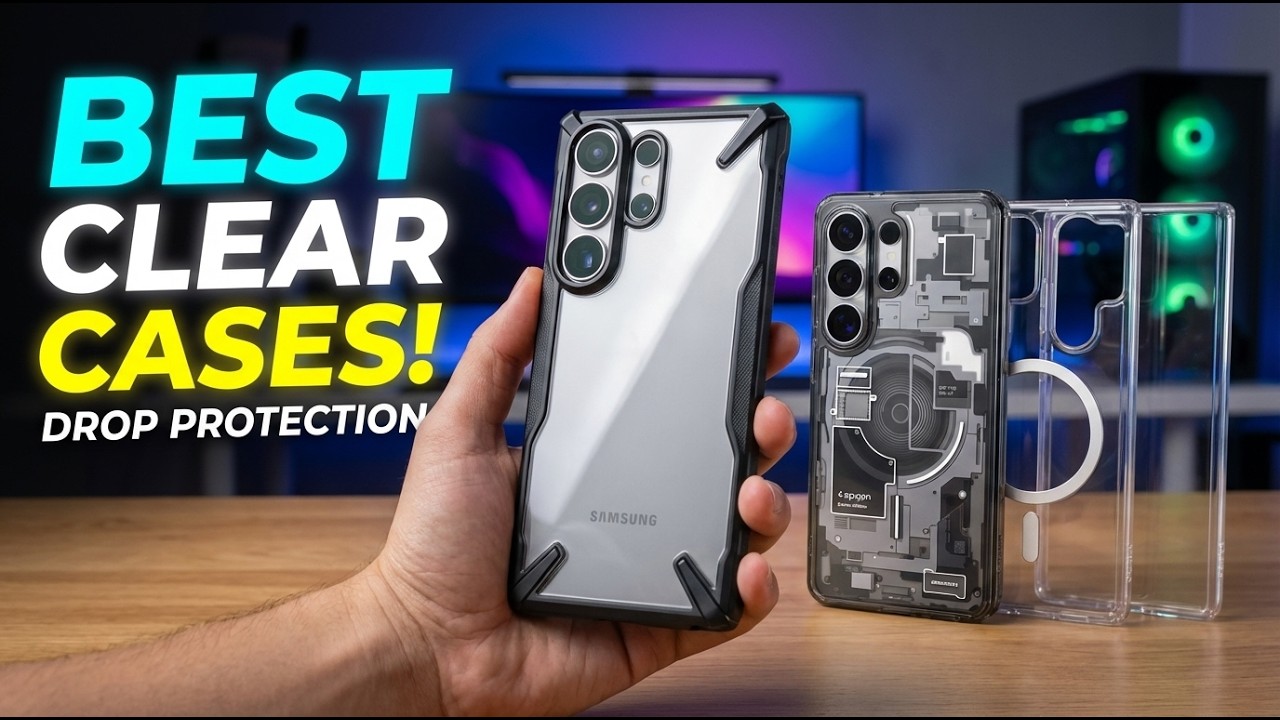 Топ-5 лучших ультрапрозрачных чехлов для Galaxy S26 с защитой от падений!