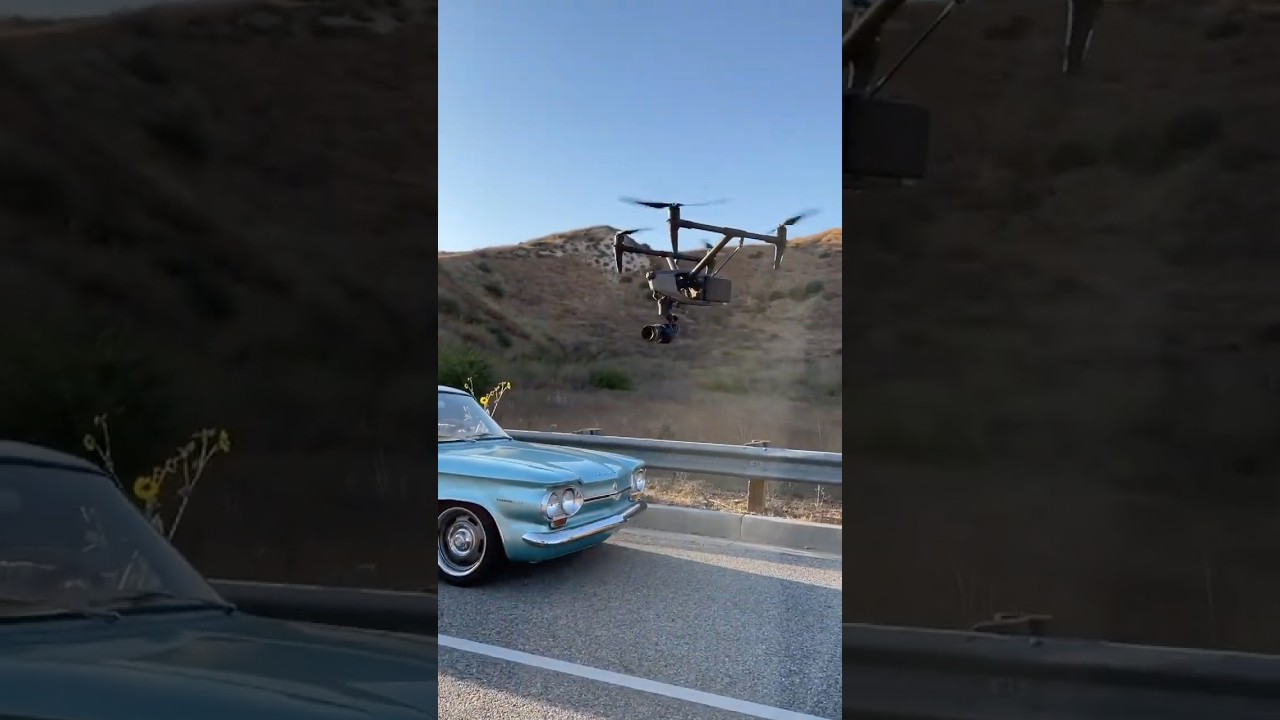 Testing out the DJI Inspire 3 drone camera lens for crisp close ups shots 🚙  DL 75mm 🎬 @DroneDudes