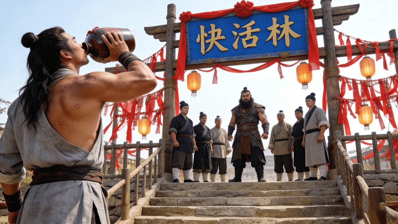 狂妄大力士自以為天下無敵，一招被功夫小子打趴！ #功夫 #kungfu