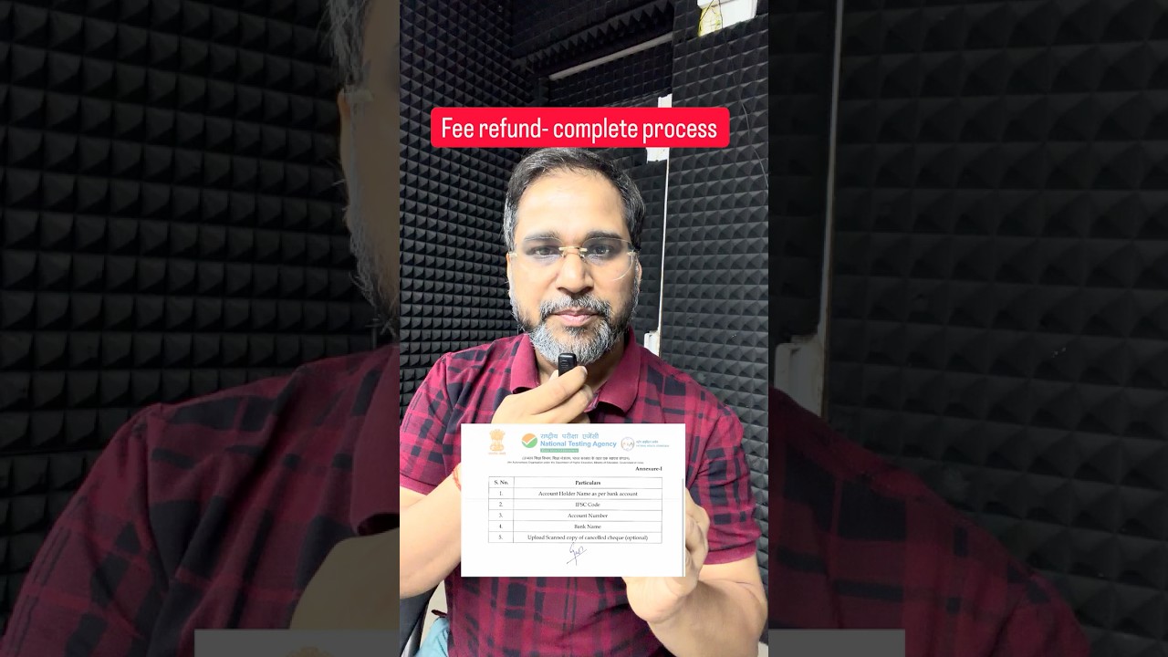 Fee refund - complete process #sankalpneet