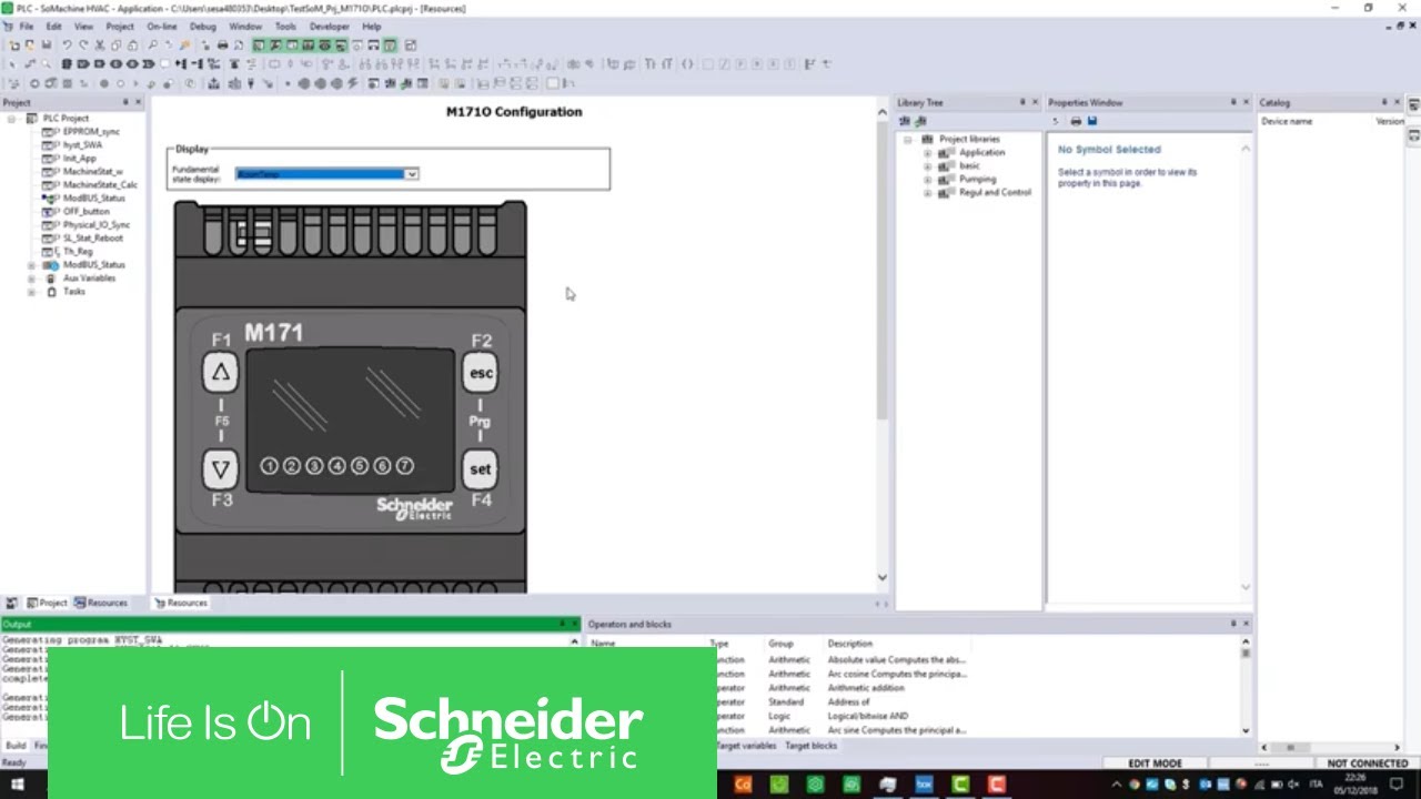 How to Import a M171O Project on EcoStruxure Machine Expert HVAC | Schneider Electric Support