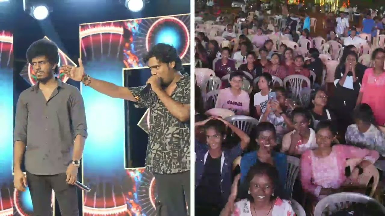 VIJAY TV KPY BALA AND MIRCHI SIVA MIMICRY PERFORMANCE || UDAYA COLLEGE OF ENGINEERING