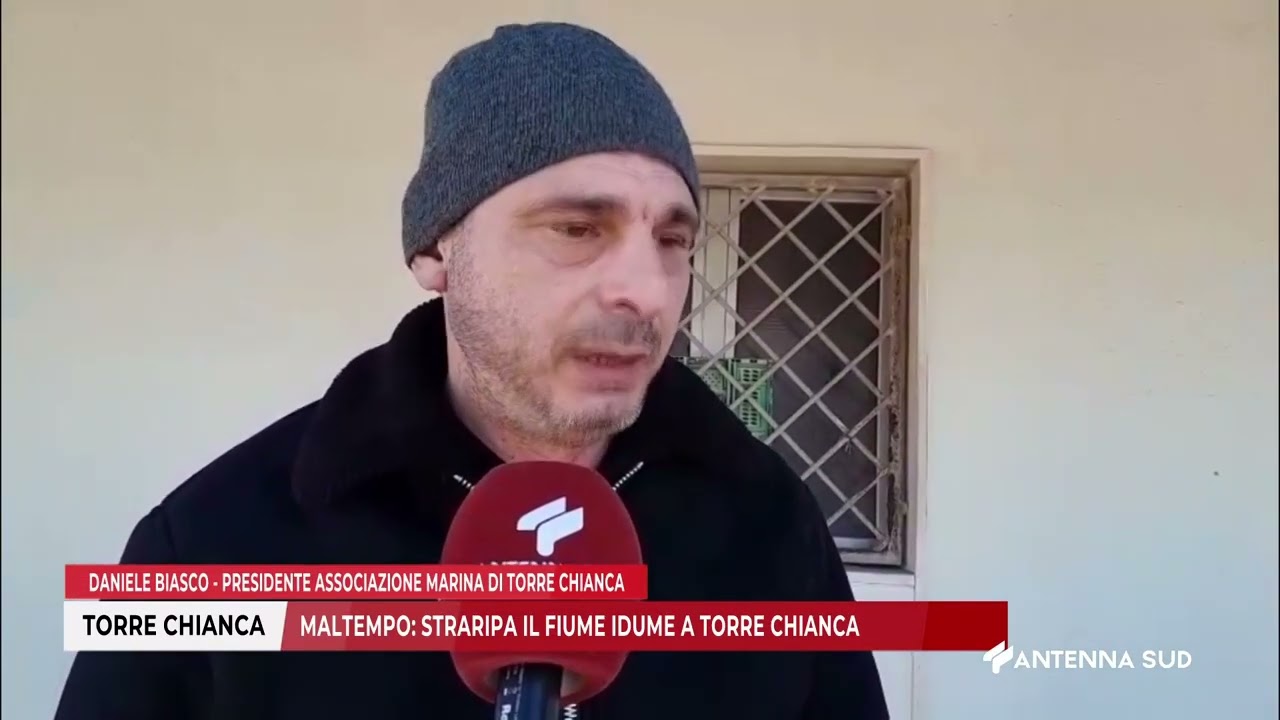 18 FEBBRAIO 2026 - TORRE CHIANCA(LE) - MALTEMPO: STRARIPA IL FIUME IDUME A TORRE CHIANCA