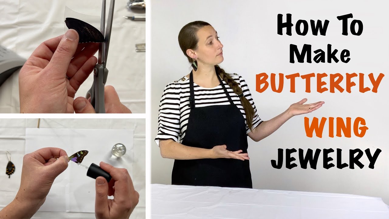 How To Make Jewelry From Butterfly Wings! 🦋