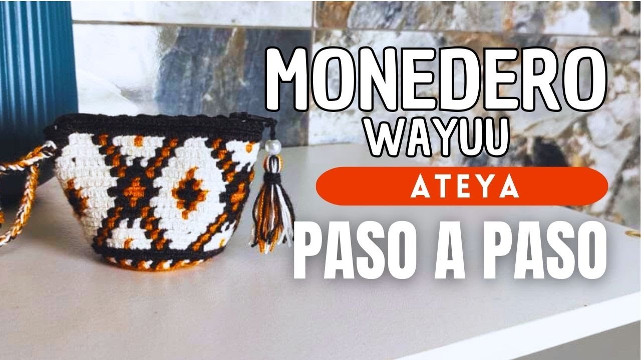 Como tejer Monedero wayuu Ateya paso a paso