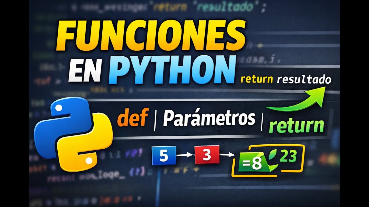 Funciones en Python explicadas fácil | Aprende def, parámetros y return