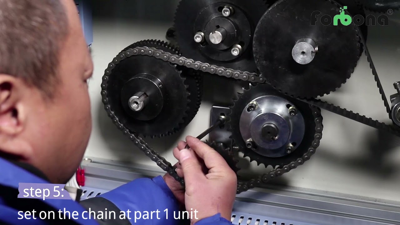 installation of cotton swab machine