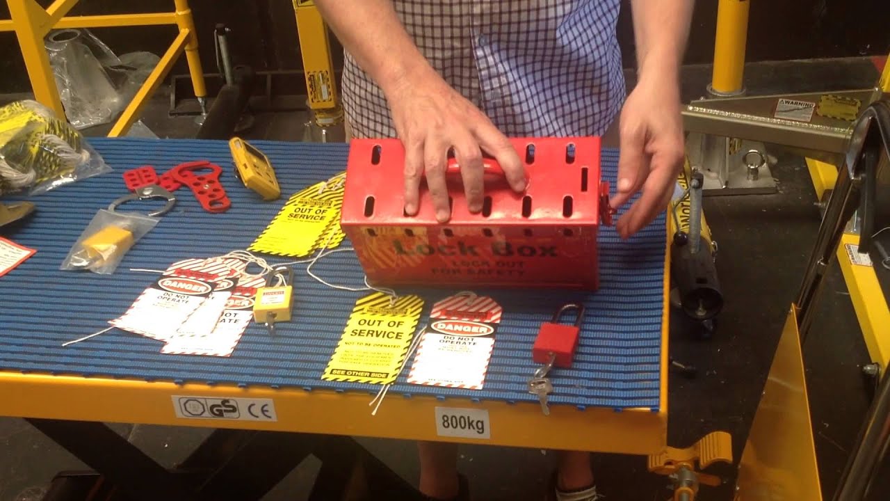 WorkSafe Group Safety Red Lockout Box 250x150x100 Red