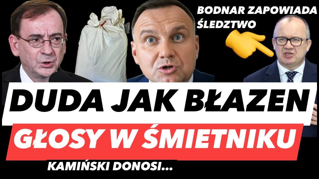 GŁOSY ZNALEZIONE W WORKU &ndash; KAMIŃSKI DONOSI NA POLSKĘ❗️DUDĘ ZATKAŁO JAK 