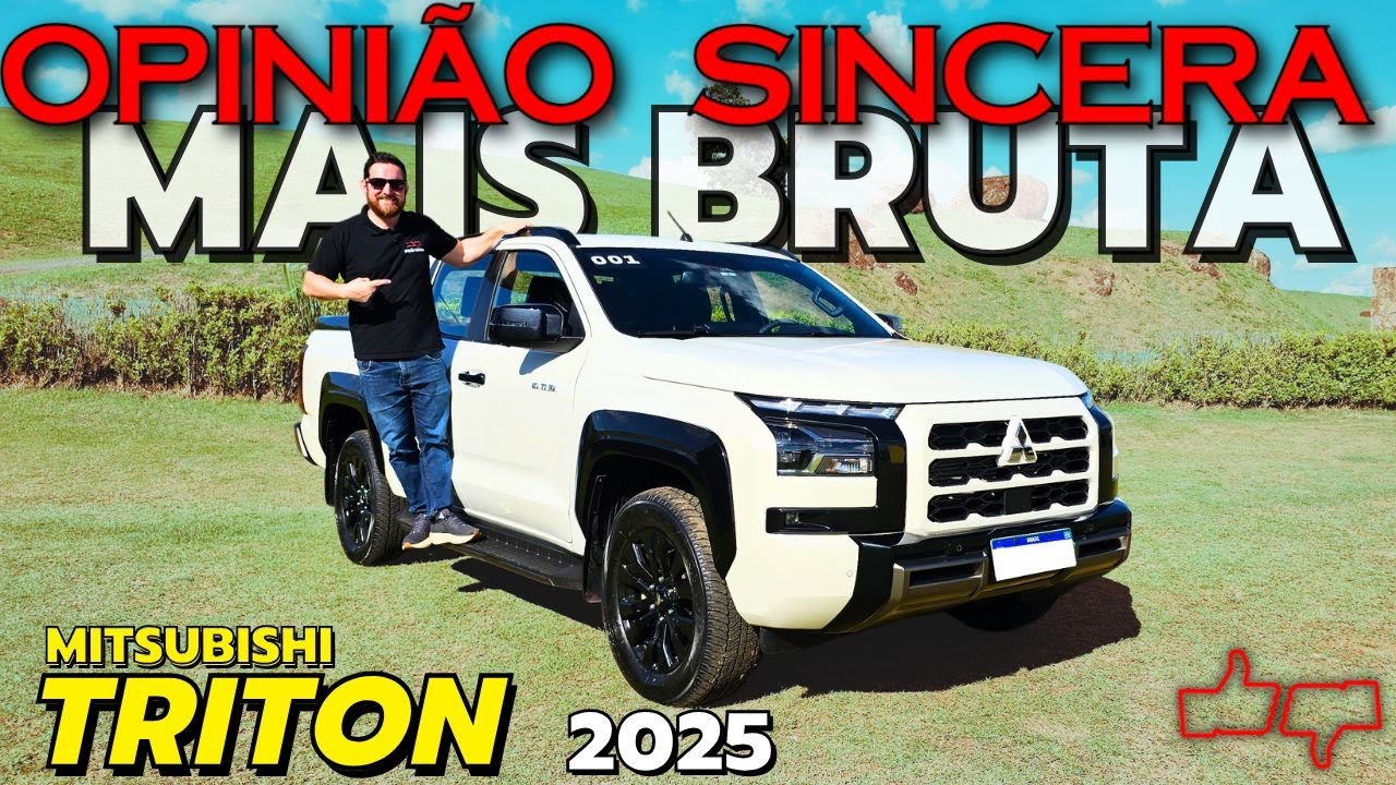 Nova Mitsubishi Triton 2025: Não é L200, mas está mais incrível! Picape diesel, 4x4, robusta, BRUTA