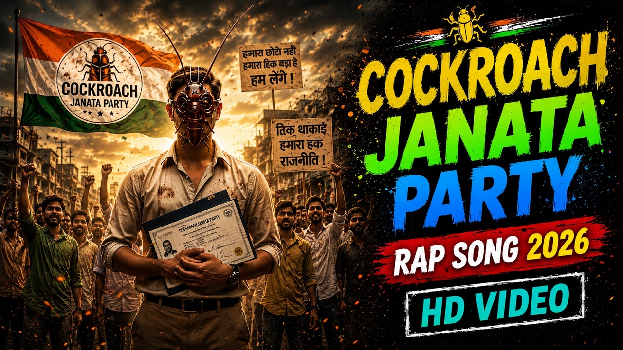 Cockroach Janata Party | CJP Anthem 🔥| CJP Movement | Cockroach Anthem | Rap Song 2026 | HD song