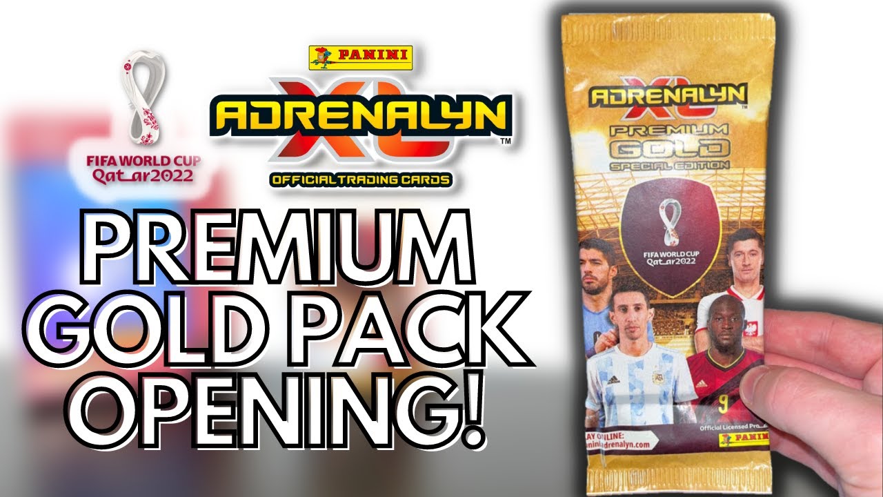 3 EXCLUSIVE LIMITED EDITIONS! | PANINI ADRENALYN XL QATAR 2022 WORLD CUP | PREMIUM GOLD PACK OPENING