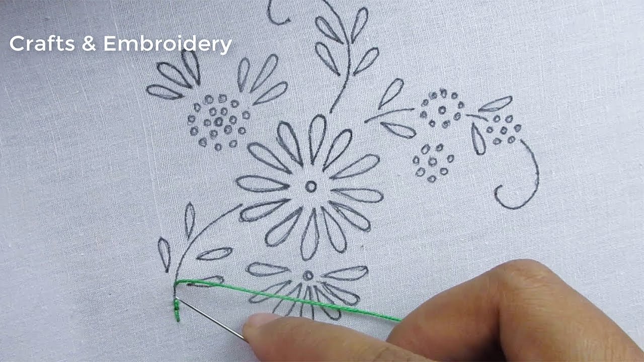 Super Creative Flower Embroidery with Beads | Hand Embroidery for Beginner | Easy Flower Embroidery
