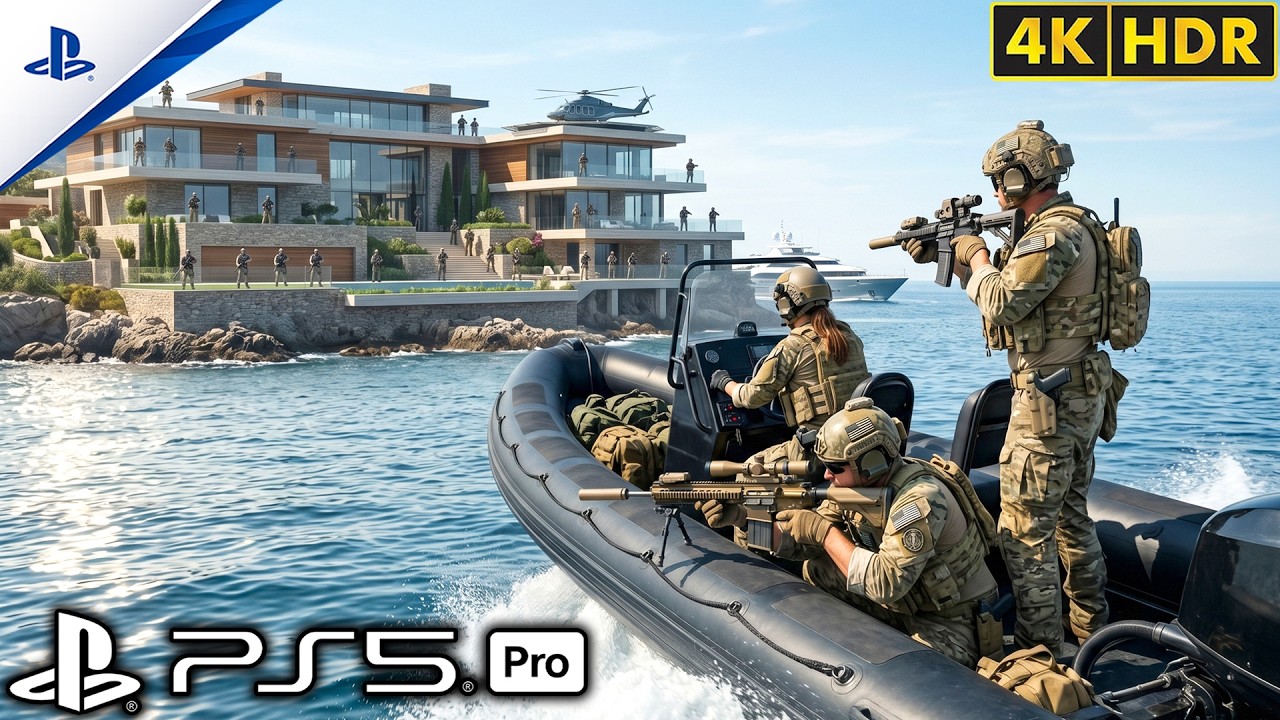 (PS5) Секретный рейд на самую охраняемую резиденцию в мире | Реалистичный геймплей [4K60FPS] Call...