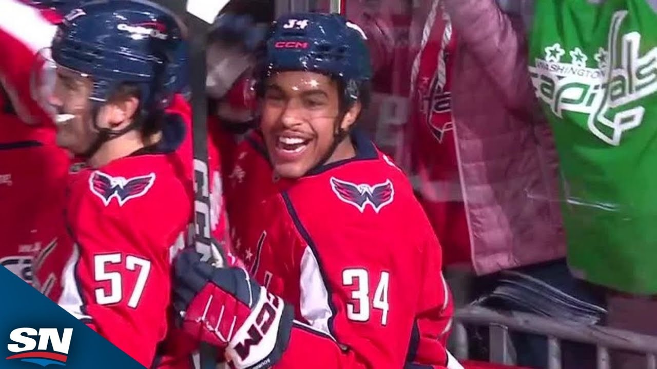 Capitals' Justin Sourdif Tallies Three Goals For First Career Hat Trick