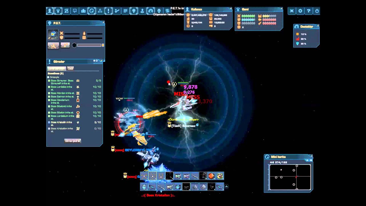 Darkorbit 1 TÜRK PLAYER vs 3 EZAN PLAYERS