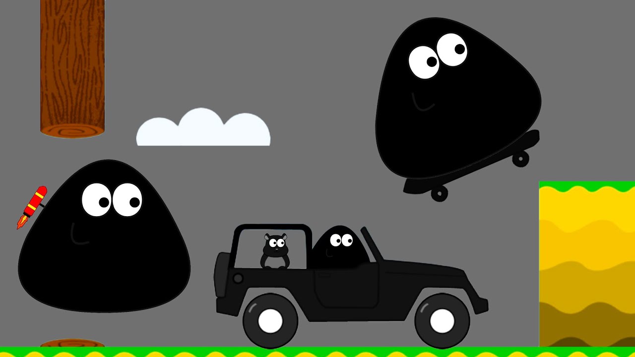 POU BLACK GAMEPLAY | Pou Vlogs