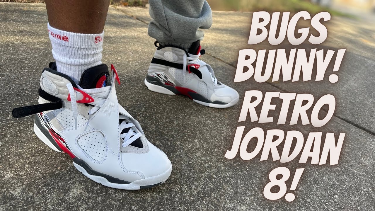 Обзор и демонстрация на ногах ретро-кроссовок Jordan 8 “Bugs Bunny”! И, конечно же, как они сидят...