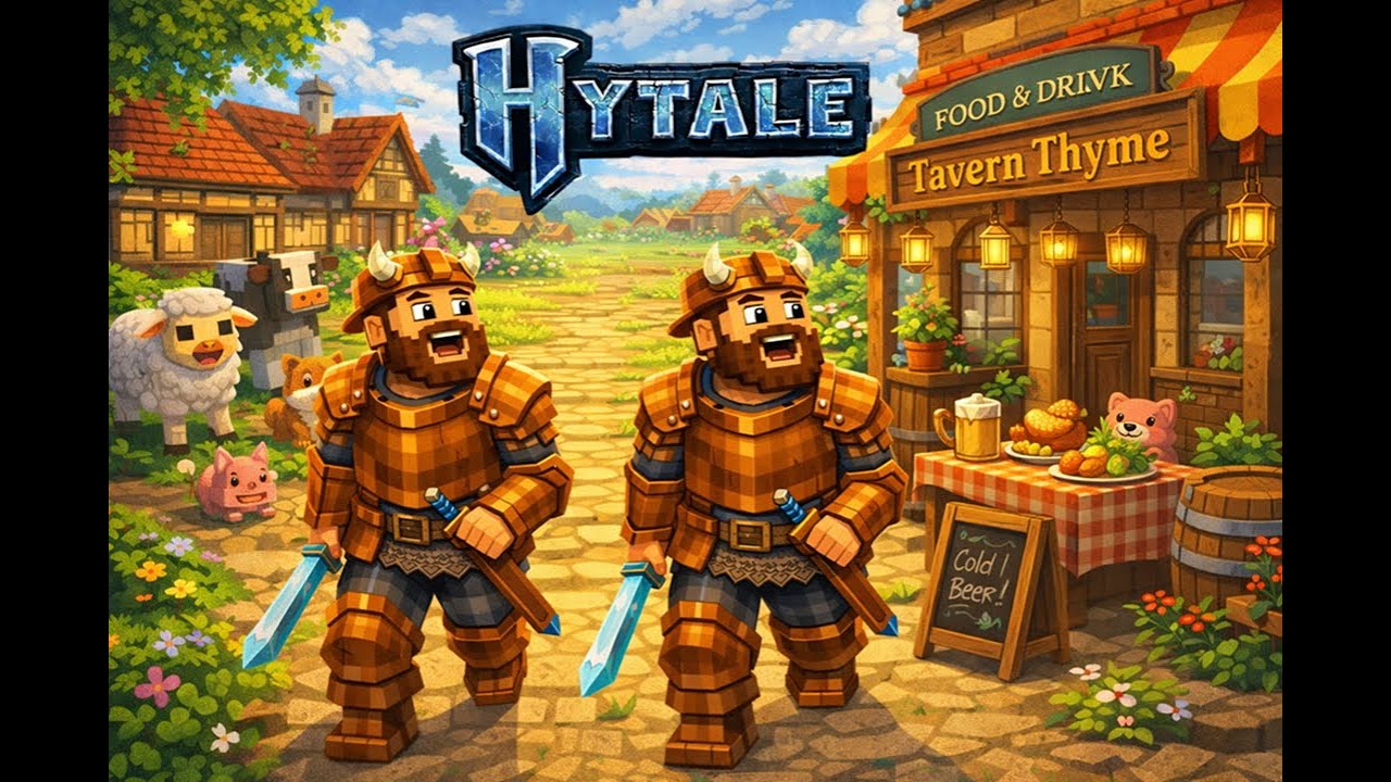 Hytale! Me and the Badger making progress
