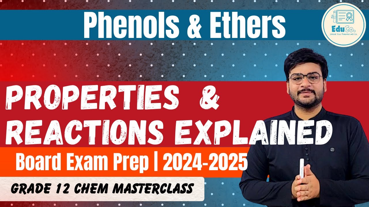 Phenols & Ethers: Properties & Reactions Explained &ndash; Class 12 Chemistry CBSE/PUC Exam Prep 2025&rdquo;