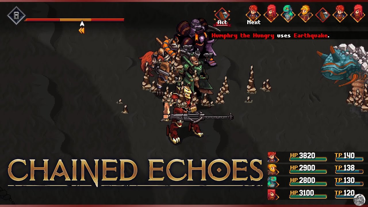 Chained Echoes - 55 - How to beat Humphry the Hungry (special monster) - Gameplay