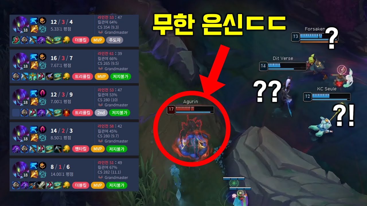 Agurin의 무한 은신 원칙낫 유체화 카직스