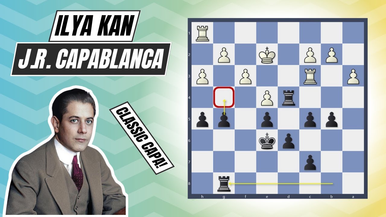 The Endgame Genius | Ilya Kan vs. J.R. Capablanca (Moscow, 1936)