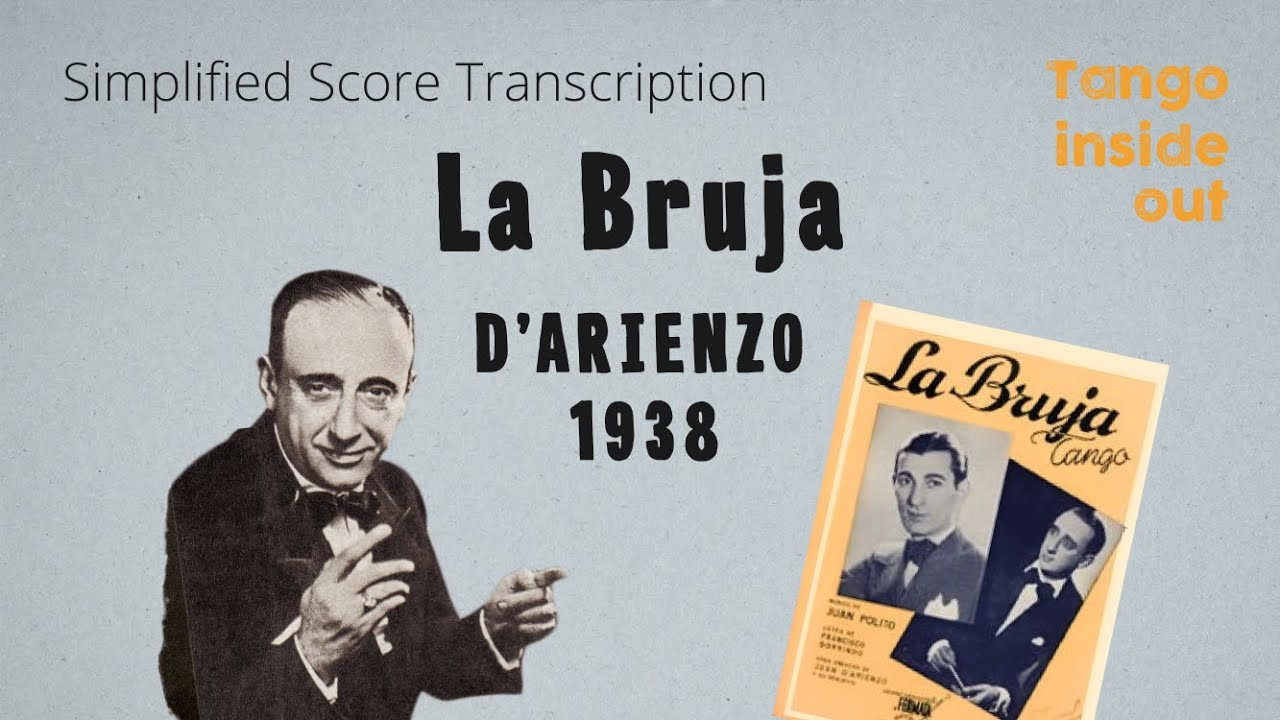 La Bruja | D'Arienzo Echag&uuml;e 1938 | Animated Score with Melody, Contracanto, Rhythmic Base & Bridges